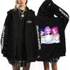 Cazadores de Demonios de Amazon Sudadera con Capucha Estampada de Cazadores de Demonios Cardigan Chaqueta Holgado de Moda