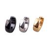 Moda coreana aretes esféricos curvos de acero de titanio para hombre aretes al por mayor ebay Amazon transfronterizo joyería simple para la oreja