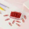 Fábrica Vende Clipes de Papel Coloridos Revestidos de Plástico, Clipes de Papel Niquelados Prata, Marcadores de Página Decorativos, Clipes de Papel de Escritório