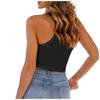 2023 Europeu e Americano Amazon Primavera e Verão Novo Colete Feminino Pequeno Cor Sólida Sem Mangas Ombligo Sexy em Forma de I para Mulheres