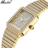 Reloj de moda nuevo MISS FOX coreano comercio exterior Cuadrado casual moda Diamante hombres y mujeres reloj de cuarzo