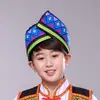 Sombreros Étnicos para Niños y Niñas, Vestuario y Tocados de Danza Zhuang, Miao, Tujia, Yi, Yao y Dong de Guangxi para Niñas