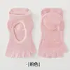 Meias de Yoga de Cinco Dedos para Mulheres, Meias Antiderrapantes para Pilates, 10A Antibacterianas, Resistentes a Odores, Absorventes de Suor, Meias Profissionais Esportivas para Dedos