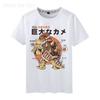 Camiseta con estampado de monstruo japonés diseño de verano creativa para hombre y mujer de manga corta ropa top verano Cuello redondo