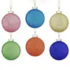 Enfeites de Vidro para Árvore de Natal Pendentes Decorações de Vidro Macaron com Corda para Decoração de Festa de Feriado de Natal