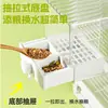 Bañera para Loros con Comedero Antisalpicaduras, Doble Propósito para Baño, Adecuada para Periquitos y Cacatúas, Bañera Exterior para Pájaros