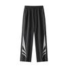 Pantalones Deportivos Casuales Rectos Sueltos de Moda con Diseño de Panel Lateral de Secado Rápido Estilo Americano 2025 Nuevo Verano para Uso al Aire Libre