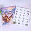 Pulseira de Natal Caixa Surpresa Calendário do Advento Contagem Regressiva de 24 Dias Conjunto de Joias de Miçangas DIY Presente de Natal para Meninas