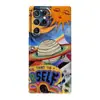 Funda de Película Retro Sol Luna Planeta Adecuada para Samsung s24/s23+ s22 Modelo Todo Incluido Espejo Nicho No Chocante
