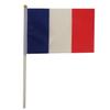 França 20*28cm bandeira bandeira mão bandeira plástico mastro poliéster impressão frente e verso fabricantes podem amostrar