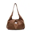 Bolso de lona de pana para mujer, bolso de mano de gran capacidad, nuevo estilo 2025, bolso de hombro sencillo y versátil para estudiantes universitarios.