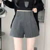 Pantalones Cortos de Lana Brillantes con Letras de Cintura Alta para Mujer, Invierno Nuevo, Casual, Adelgazantes, de Pierna Ancha, Pantalones Bootcut para Dama