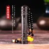 Nuevo estilo encendedor de soplado de sándalo soplado de fuego plegable a prueba de viento carga USB encendedor de cigarrillos creativo para novio