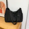 Bolso de hombro cruzado informal de moda a cuadros para mujer de gran capacidad, nuevo estilo coreano, bolso de tela para ir al trabajo, bolso tipo albóndiga