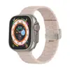 Correa de Silicona para Reloj con Hebilla de Onda Bucle de Bambú para iWatch Generaciones 1-8, Correa con Hebilla Corrugada de Acero Imitación, Venta al por Mayor por Fabricante