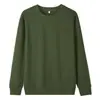 Directo del fabricante, nueva sudadera gruesa de peso pesado 320G de color sólido para niños y niñas, top de cuello redondo y manga larga
