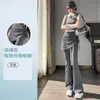 Novas Calças Flare Plus Size para Mulheres 2026, Calça Saia Micro Flare para Yoga, Saia Cobertura Esportiva Fitness Primavera e Outono, Calças Tubarão