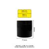 Botella de plástico PET de 100 ml de fábrica para pasta de dientes, caja de polvo de carbón activado negro, tarro de cera, botella para crema de mascarilla, tarro de plástico
