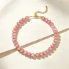 Cadena para Clavícula con Cuentas de Color Dopamina para Mujer de Gama Alta Lujo Ligero Nicho 2026 Nuevo Versátil Moda Collar Joyería