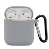 Funda protectora de silicona de color sólido para AirPodsPro2 para Apple 1/2 Generación Audífonos inalámbricos Bluetooth Funda protectora Funda blanda