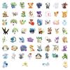 60 Pegatinas de Pato Pokemon Material para Carcasa de Teléfono Móvil Pokemon Pegatinas Impermeables