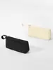 Bolsa de Lápices Simple Portátil Bolsa de Papelería de Doble Capa Bolsa de Lápices con Cremallera Bolsa de Almacenamiento Estudiante Bolsa para Labial y Monedas Bolsa Pintada a Mano