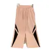 Pantalones de paracaidista a rayas de estilo americano de secado rápido para hombre y mujer, estilo fino de verano, con bloques de color, pierna ancha, holgados, transpirables, casuales, pantalones de longitud de piso