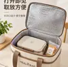 Bolsa térmica para almoço transfronteiriça, bolsa térmica isolada com forro de folha de alumínio espessada, à prova d'água e resistente a manchas, bolsa portátil para piquenique ao ar livre, personalizável