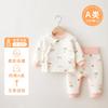 Ropa de Bebé Traje de Ropa Interior Térmica de Cintura Alta Acolchada Ropa para el Hogar Pijama de Bebé Ropa de Otoño Ropa de Otoño e Invierno para Usar Debajo