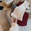 Meias Outono e Inverno 2025 para Meninas da Amazon Japão e Coreia, Meias 3/4 com Pompons, Meias de Cano Médio, Meias Largas, Meias Longas