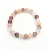 Amazon Tendencia Más Vendido Joyería con Cuentas Hechas a Mano 8mm Pulsera de Cuentas Redondas Simple y de Moda Joyería con Piedras Semipreciosas