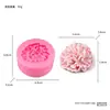 Molde de Silicone para Vela Perfumada Floral DIY Pedra Aromática de Pétala Molde para Sabonete Artesanal Gesso Resina