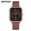 Sanda Suministros de Comercio Exterior Relojes de Cuarzo para Hombres y Mujeres, Esfera Simple con Rayas y Calendario, Relojes de Cuarzo Impermeables para Exteriores para Hombres y Mujeres al por Mayor