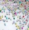 Rinestones para Uñas en Forma de Abanico de 3*4mm Rinestones de Cristal de Vidrio Accesorios para Uñas DIY Decoraciones de Pedrería Materiales para Uñas Portables Venta al por Mayor