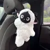 Caixa de Lenços para Carro, Caixa de Lenços para Carro de Cordeiro, Bolsa Porta-Lenços de Papel Pendurável para Suprimentos de Carro, Decoração Criativa e Fofa