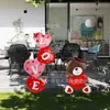 2027 Nueva Fiesta de Boda al Aire Libre del Día de San Valentín Decoración de Jardín con Forma de Corazón y Gnomo Personalizable