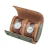 Caja de Hebilla de Reloj de Cuero de Alta Calidad Bolsa de Almacenamiento para Relojes de Pulsera Caja de Colección Unidad de 2 Ranuras 3 Ranuras Conveniente para Viajar Fácil de Transportar Protección