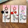 Chaveiro Gato Morango Desenho Animado Gatinho Pingente de Bolsa Lanyard de Celular Fofo Pingente para Chaveiro de Carro Pequeno Presente