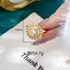 Populares Aretes Ovalados de Diamante con Incrustaciones de Encaje Transfronterizos Collar de Oro de Arena Vietnamita de Moda Joyería de Oro Imitación Duradera que No se Desvanece