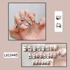Xiaohongshu Douyin Unha Postiça Gel Jelly Estilo Diamante Manicure Estilo Puro Desejo Menina Gelo Transparente Removível Adesivos de Unha Prontos