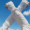 Mangas de Hielo con Protección Solar para Hombre, Extensibles y Ensanchadas en Verano, Mangas Sueltas de Seda de Hielo de Talla Grande, Mangas para Exteriores, Mangas para Brazos, Mangas