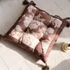 Almofada Simples e de Alta Qualidade para Cadeira, Almofada Grossa para Assento de Sala de Estar de Luxo Leve, Almofada para Cadeira com Estampa Vintage de Plantas e Flores