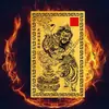 Tarjeta de Oro de los Cinco Caminos del Dios de la Riqueza, Tarjeta de Fortuna de Zhao Gongming, Talismán Atractor de Riqueza, Funda de Teléfono Móvil de PVC, Tarjeta Personalizada Personalizable