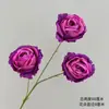 Roxo Casamento Material de Flor Artificial Decoração Suave de Teto de Salão de Casamento Arranjo de Flores Guia de Caminho Flor de Seda Layout de Cena de Hotel