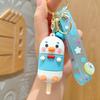 Llavero de oso fresa de PVC de dibujos animados creativo llavero de paleta Sanrio lindo colgante para bolso regalo