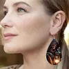 Pendientes Acrílicos de Nuevo Estilo Transfronterizos, Pendientes Acrílicos de Moda para Halloween, Pendientes Colgantes de Calavera con Forma de Gota de Agua