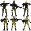Modelo de Soldado Militar 6 Modelos de Soldado Policía con Articulaciones Móviles y Armas Soldado Moderno