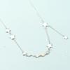 Colar de estrela feminino, corrente de pescoço da moda, corrente de pescoço vermelha cibernética, corrente de clavícula, estilo fada curta, joia de pescoço, cinto de pescoço, atacado