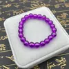 Pulsera de ágata sintético de 8MM para hombre y mujer, pulsera de cristal de moda, regalos promocionales para puestos en vivo, fabricantes al por mayor