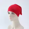 Não forma bolinhas, Não desbota, Chapéu Tubo Multicor, Cor Pura, Algodão Puro, Chapéu Base de Algodão Mercerizado, Lenço de Cabeça de Algodão, Feminino Elástico e Respirável